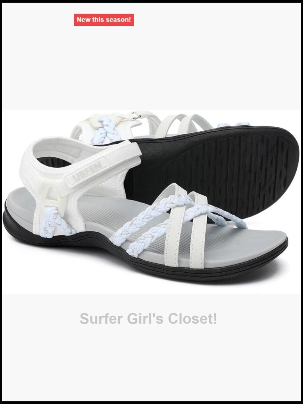 Women's Comfort Sport Sandals with Arch Support - Adjustable Straps for Hiking,
